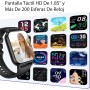 Reloj Inteligente Hombre Mujer, 1.85" Smartwatch con Llamadas y Diales Bluetooth, 112+ Modos Deportivos Reloj Monitor de Sueño,
