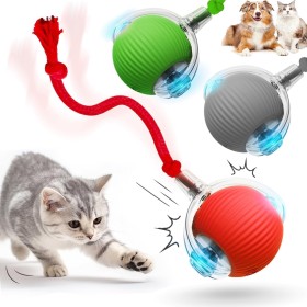 HOIDOKLY Juguete interactivo para gatos, 2025, juguete para mascotas, juguete para perros con carga USB, tres modos de trabajo,