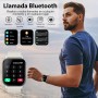 Reloj Inteligente Hombre Mujer, 1.85" Smartwatch con Llamadas y Diales Bluetooth, 112+ Modos Deportivos Reloj Monitor de Sueño,