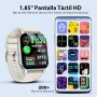 Reloj Inteligente Hombre Mujer, 1.85" Smartwatch con Llamadas y Diales Bluetooth, 112+ Modos Deportivos Reloj Monitor de Sueño,