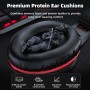 Tatybo Cascos Gaming, Auriculares Gaming con Graves Envolventes 3D, Micrófono Reducción De Ruido Y Almohadillas De Proteína,