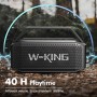 W-KING 100W MAX 60W RMS Altavoz Bluetooth Potente, Bajo Profundo, 40h de Reproducción, Portátil Exterior Impermeable Speaker