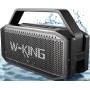W-KING 100W MAX 60W RMS Altavoz Bluetooth Potente, Bajo Profundo, 40h de Reproducción, Portátil Exterior Impermeable Speaker