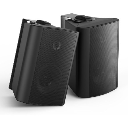 Altavoz Herdio Bluetooth para interiores y exteriores de 4 pulgadas Altavoz impermeables de patio montado en la pared, Color
