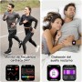 IOWODO Reloj Inteligente Hombre y Mujer, Smartwatch con 2 Correas, 1.85" Reloj Deporte con Función Llamadas y WhatsApp Mensajes