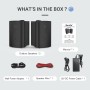 Altavoz Herdio Bluetooth para interiores y exteriores de 4 pulgadas Altavoz impermeables de patio montado en la pared, Color