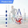 AMFUN Bolsa de Malla Deportiva Portátil para Pelotas de Fútbol, Baloncesto, Tenis, Rugby y Voleibol