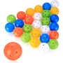 Xiaomoyu 28 Piezas Pelotas de Práctica de Golf, Pelotas de Golf de Práctica Hueca con Flujo de Aire, Pelotas de Plástico 40 mm