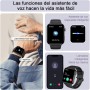 IOWODO Reloj Inteligente Hombre y Mujer, Smartwatch con 2 Correas, 1.85" Reloj Deporte con Función Llamadas y WhatsApp Mensajes