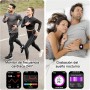 IOWODO Reloj Inteligente Hombre y Mujer, Smartwatch con 2 Correas, 1.85" Reloj Deporte con Función Llamadas y WhatsApp Mensajes