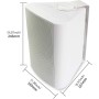 Herdio Altavoces para Exteriores, 200 vatios, 5.25 Pulgadas, Altavoz al Aire Libre, Impermeable para Patio, Interior y Exterior,