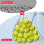Xpieoyrm 2 Piezas Bolsas De Red De Pelota, Red De Voleibol Portátil, Puede Contener 10 Bolas, Bolsa de Malla de Pelota