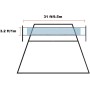 SIVENKE Red de Voleibol de Playa Red de Vóle de Deporte al Aire Libre Volleyball Net 9,5m x 1m - Sin Marco