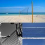 SIVENKE Red de Voleibol de Playa Red de Vóle de Deporte al Aire Libre Volleyball Net 9,5m x 1m - Sin Marco