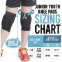 Bodyprox - Rodilleras de voleibol para jóvenes (1 par, unisex)