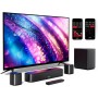 ULTIMEA 5.1ch Barra de Sonido TV, Soundbar y 2 Altavoces Surround, Control por Aplicación, Barra Sonido TV con Subwoofer, Barra