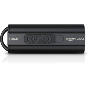 Amazon Basics Memoria flash USB 3.1 de 128 GB, velocidad de lectura de hasta 130 MB/s, Negro