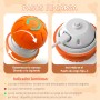 Genérico Pelota Interactiva para Perros, Juguete Perro Indestructible, Recargable por USB, Bola de Perro en Movimiento, Duradera