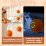 Genérico Pelota Interactiva para Perros, Juguete Perro Indestructible, Recargable por USB, Bola de Perro en Movimiento, Duradera