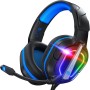 Fachixy FC200 Cascos Gaming para PS5, PS4, PC, Xbox One, Switch, Auriculares Gaming Cancelación de Ruido, Cascos con Microfono