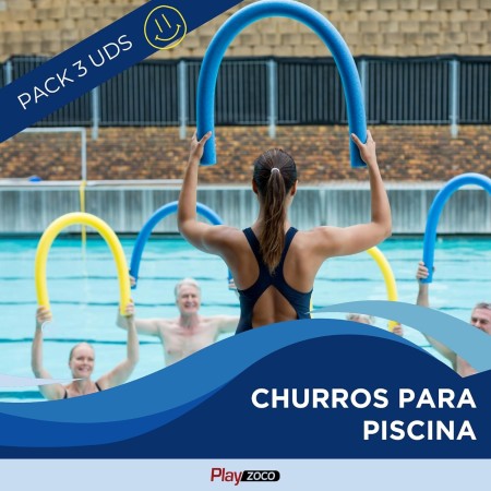 PLAYZOCO Churro de Piscina, Churro natación, Fideos de Piscina, Fideo Espuma para Nadar, Flexible Apto para niños y Adultos,