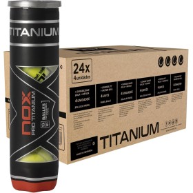 NOX Cajón 24 Botes de 4 Pelotas de pádel Pro Titanium