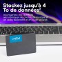 Crucial BX500 SATA SSD 500GB, Interna 2.5", Hasta 540MB/s, Compatible con Ordenador Portátil y de Sobremesa (PC), 3D NAND,