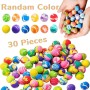 Steemjoey 30 Piezas Bolas Rebotadoras Mini Goma, 20mm Bouncy Balls Pelota de Goma Party Bag Filler para Niños Cumpleaños Y