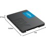 Crucial BX500 SATA SSD 500GB, Interna 2.5", Hasta 540MB/s, Compatible con Ordenador Portátil y de Sobremesa (PC), 3D NAND,