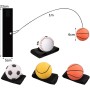 SHSHbuy Pelota de Retorno de Muñeca,4 Piezas Pelotas Elásticas para la Muñeca Pelotas,Pelota De Goma con Correa para La Muñeca