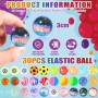 ENCOUN 30PCS Pelotas Saltarinas, 32mm Pelotas Saltarinas para Niños, Pelotas de Rebote, Colores Brillantes, Pelotas de Goma,