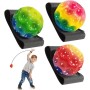 ZEPIQOR 3 PCS Bolas de Rebote, Bouncing Ball Ball, Pelota de Goma Saltarina Moon Ball, Bola de Espuma Ligera con Luna, Fácil de