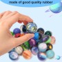 Pllieay 30PCS Galaxy Bouncy Balls, 32mmSpace Bouncy Balls Bulk, Space Party Favors Rubber Balls para niños, Space Toys para
