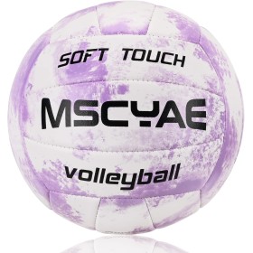 MSCYAE Pelotas de Voleibol Oficiales Talla 5, para Interior y Exterior de Tacto Suave - Ideal para Playa, Jardín y Piscina