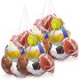 Xpieoyrm 2 Piezas Bolsas De Red De Pelota, Red De Voleibol Portátil, Puede Contener 10 Bolas, Bolsa de Malla de Pelota