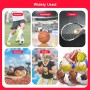 Xpieoyrm 2 Piezas Bolsas De Red De Pelota, Red De Voleibol Portátil, Puede Contener 10 Bolas, Bolsa de Malla de Pelota