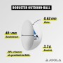 JOOLA Unisex Adulto Tt Ball Exterior, Blanco, 40 mm