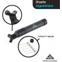 Sports Stable Inflador Balones con 5 Agujas Doble Acción, Bomba De Aire Fiable para Tu Pelota De Fútbol, Rugby, Voleibol,