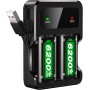 Baterías Recargables para Xbox Series X|S/Xbox One/Xbox One S/Xbox One X/Xbox One Elite Wireless Controller,2-Pack 2600mAh Xbox