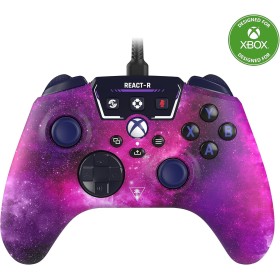 Turtle Beach React-R Nebula Controlador de Juegos con Cable, Controles de Audio, Botones Mapeables y Empuñaduras Texturizadas