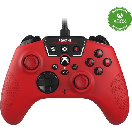 Turtle Beach React-R Nebula Controlador de Juegos con Cable, Controles de Audio, Botones Mapeables y Empuñaduras Texturizadas