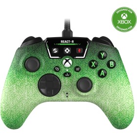 Turtle Beach React-R Pixel Controlador de Juegos con Cable, Controles de Audio, Botones Mapeables y Empuñaduras Texturizadas