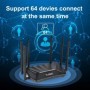 Enrutador KuWFi 1200Mbps 4G LTE 2,4G 5G enrutador inalámbrico de doble