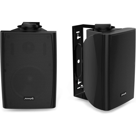 Audibax Elipse 6 Altavoces con Soporte Pared 6" 2 Vías 50W RMS. Negras.Pareja