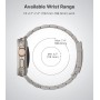 MoKo Correa de Titanio con Apple Watch Ultra 49mm 46mm 45mm 44mm 42mm, Pulsera de Repuesto de Metal con Cierre de Doble Pulsador