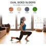 Tuokay Sliders de Ejercicio Discos Deslizantes para Fitness Abdominales, Discos Doble Cara Deslizantes para Hogar, Yoga,