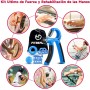 FitBeast Hand Grip para Antebrazo Ejercitar – Paquete de 5 Piezas, Fortalecedor de Agarre de Manos Ajustables, Ejercitador de