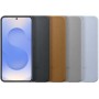 Samsung Funda de Cuero Vegano Negra para Galaxy S25