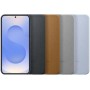 Samsung Funda de Cuero Vegano Negra para Galaxy S25