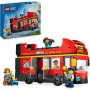 LEGO City Autobús Turístico Rojo de Dos Plantas de Juguete con 5 Minifiguras inc. un Bebé para el Juego de Rol, Regalo de